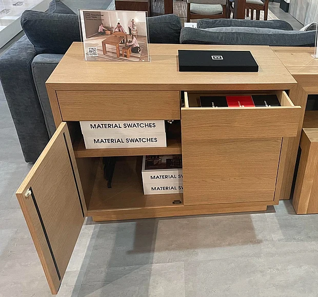 Transformer Table Sideboard - Panel Storage Unit in Scandinavian Oak 20328 PROMO