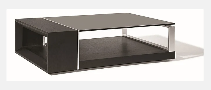 Beverly Hills Treble Coffee Table in Black