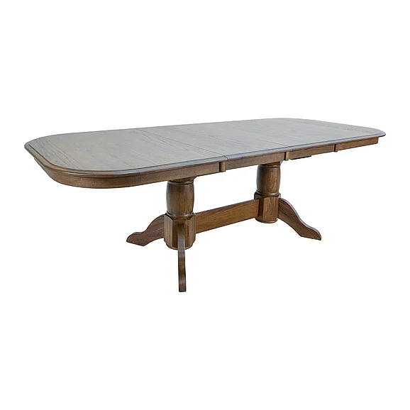 Intercon Furniture Colonial Oak Trestle Table in Weathered Chestnut CL-TA-4296-WCT-C