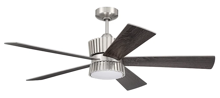 Craftmade 52" Theiry in Brushed Polished Nickel w/ Brushed Nickel/Greywood Blades TRY52BNK5
