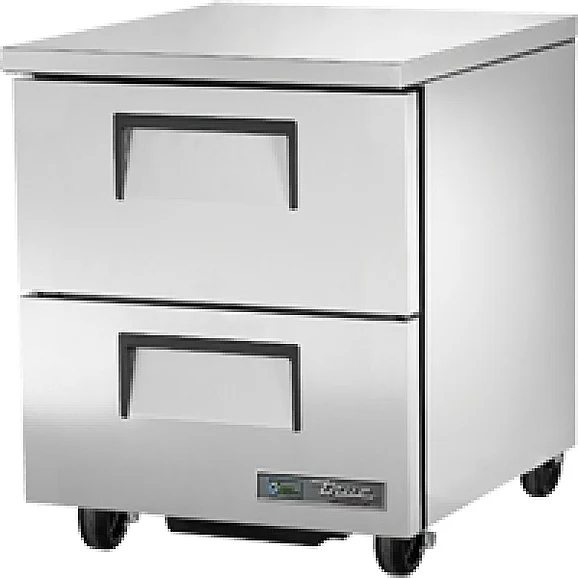 True Commercial Drawered Refrigerator with Hydrocarbon Refrigerant in Stainless Steel TUC27D2HC