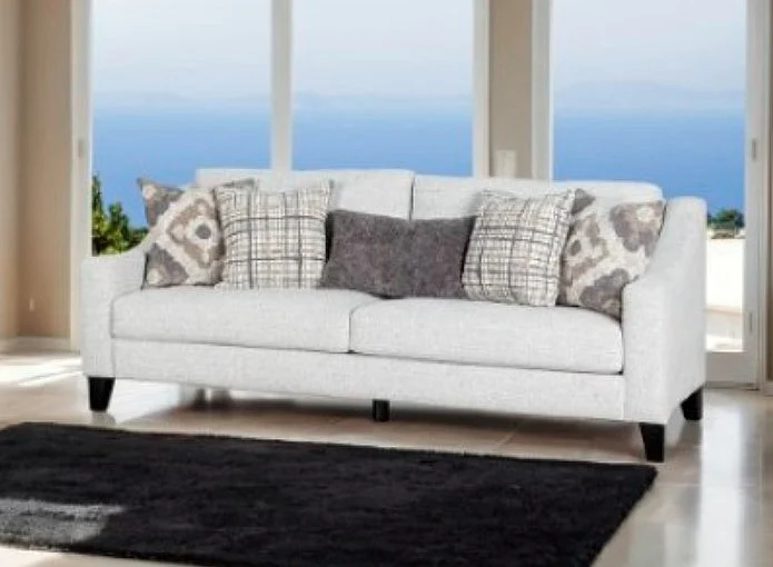 Furniture of America Turnham Sofa in White/Black FM61112WH-SF