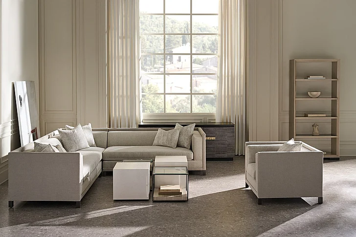 Caracole Upholstery Tuxedo 3pc Sectional Set