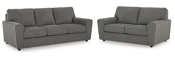 Ashley Furniture Twin Harbor 2pc Sofa Living Room Set in Slate