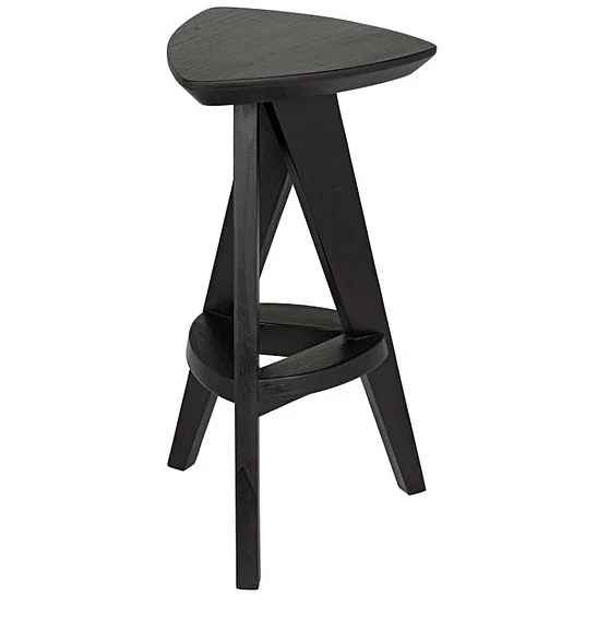 Noir Furniture Twist Counter Stool in Charcoal Black AE-17CHBS
