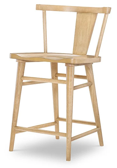 Legacy Classic Trisha Yearwood Splat Back Counter Height Chair in Amber TY4420-945V (Set of 2)