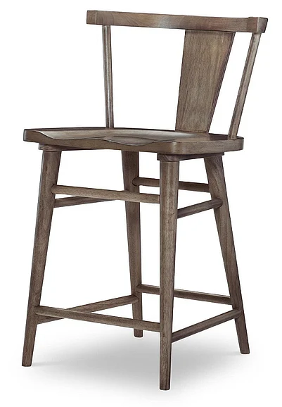 Legacy Classic Trisha Yearwood Splat Back Counter Height Chair in Cocoa TY4422-945V (Set of 2)