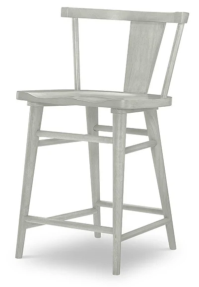 Legacy Classic Trisha Yearwood Splat Back Counter Height Chair in Bellflower TY4423-945V (Set of 2)