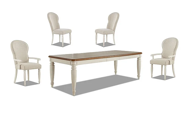 Legacy Classic Trisha Yearwood TY749 Nashville 7-Piece Casual Dining Room Set in Cloud