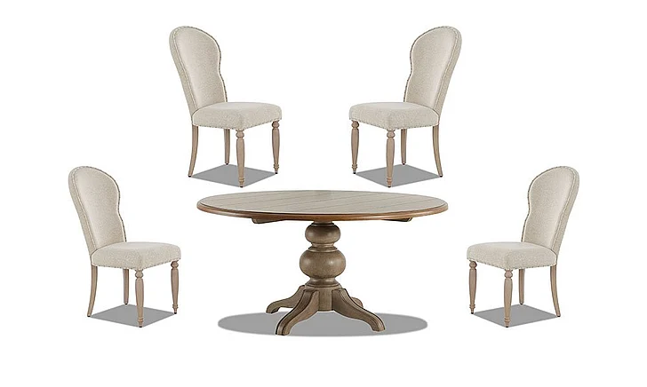 Legacy Classic Trisha Yearwood TY750 Nashville 5-Piece Casual Dining Room Set in Grey Taupe
