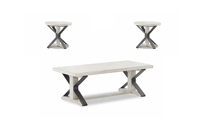 Legacy Classic Trisha Yearwood TY926 Coming Home 3-Piece Occasional Table Set in Chalk