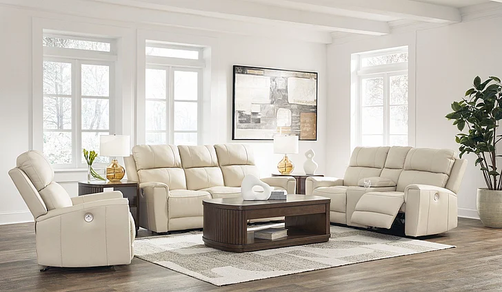 Dahlmoore 2-Piece Reclining Power Living Room Set in Almond