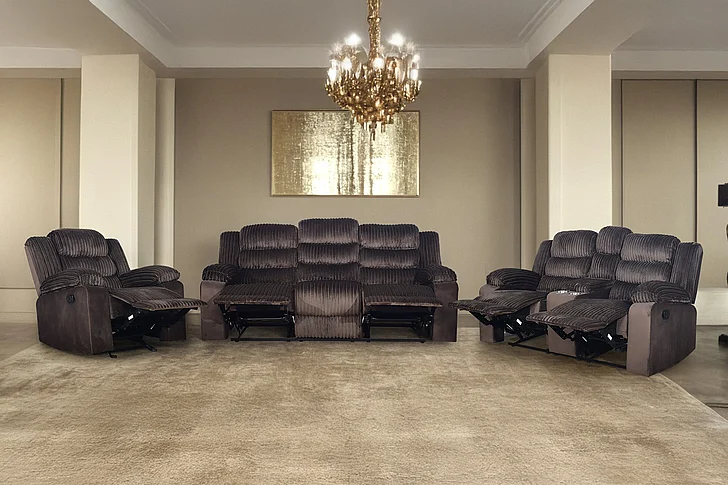 New Classic Willow 2pc Living Room Set in Brown