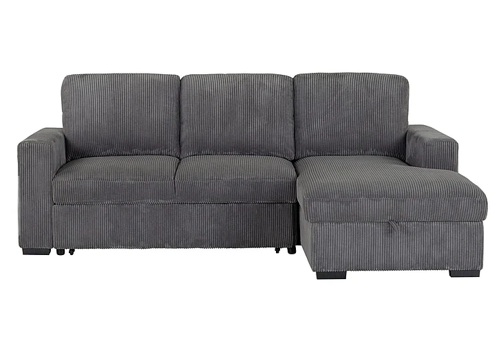 Global Furniture U2660 3pc Modular Sectional in Grey U2660-3-GREY-L SECTIONAL W/O PULLOUT