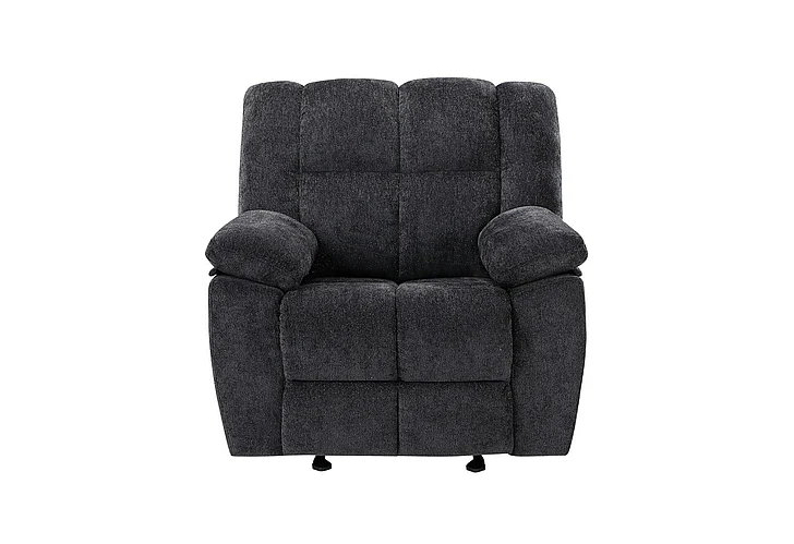 Global Furniture U6000 Glider Recliner in Black U6000-BLACK-GR-N