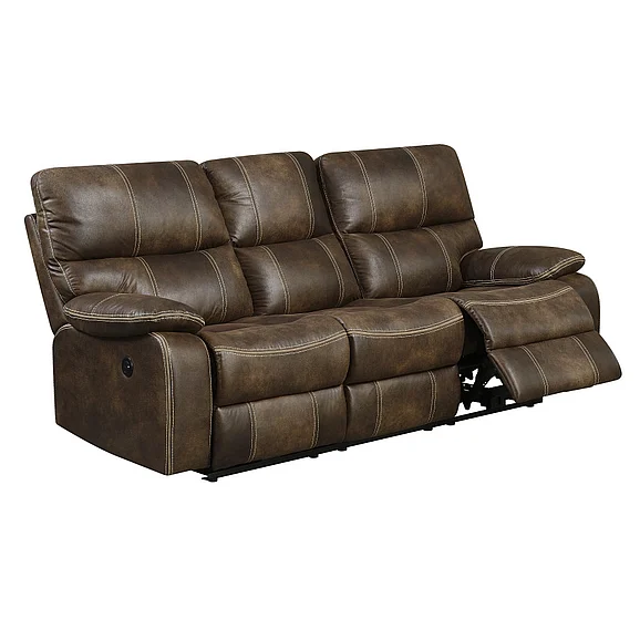 Emerald Home Jessie James Power Sofa in Brown U7130-18-15