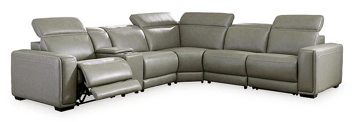 Correze 6-Piece Power Reclining Sectional in Gray U94202S6