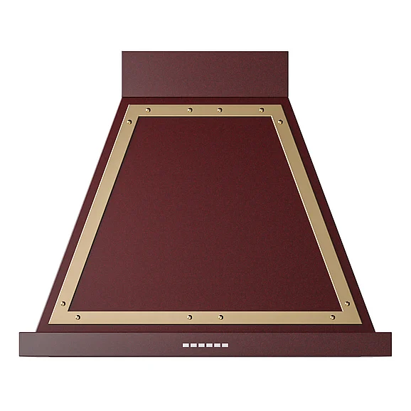 ILVE Nostalgie II Noblesse 30 inch Range Hood with 600 CFM in Burgundy UANB30BUG