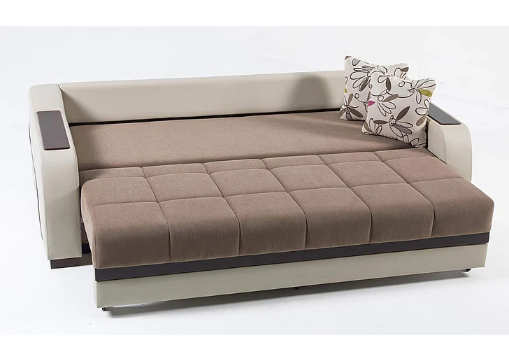 Bellona Furniture Ultra 3 Seat Sleeper Sofa in Optimum Brown 10-ULT-20209-03-0