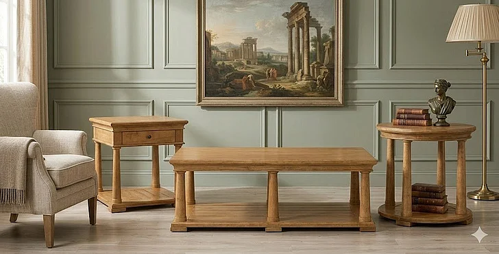 Kincaid Celeste Colonnade 3pc Occasional Set in Maple