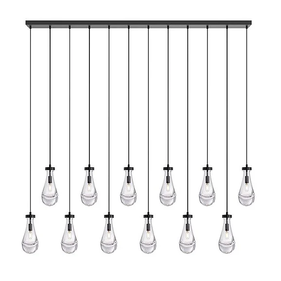 Vinci Lighting Loft Chandelier in Black C88812-L-BK