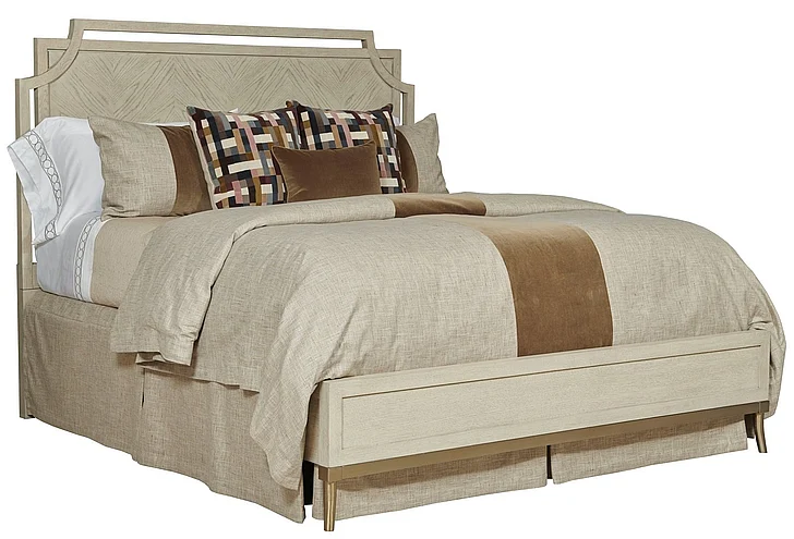 American Drew Lenox Royce Queen Panel Bed in Rich Clear Lacquer 923-304R