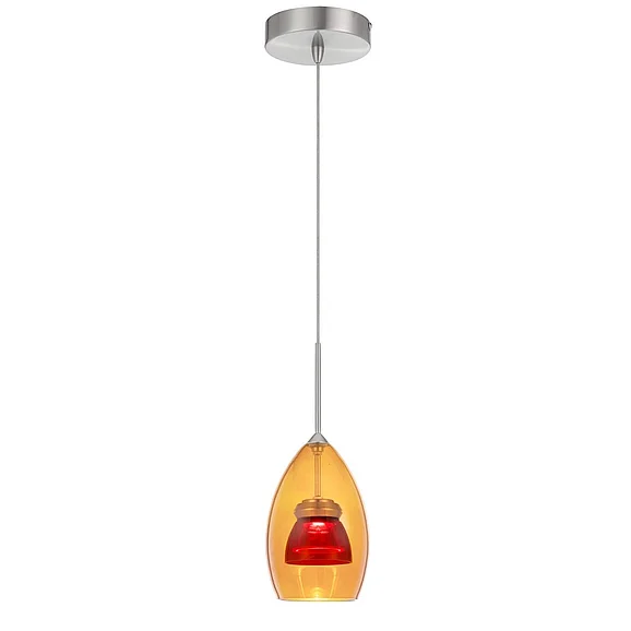 Cal Lighting LED Glass Mini Pendant UP-128-AM-REDCL