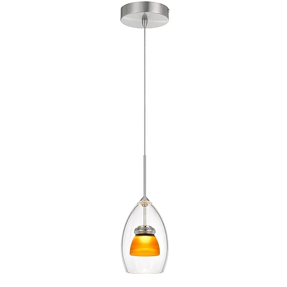 Cal Lighting LED Glass Mini Pendant UP-128-CL-AMBFR