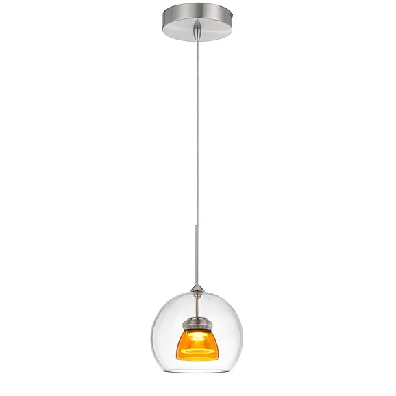 Cal Lighting LED Glass Mini Pendant UP-335-CL-AMBCL