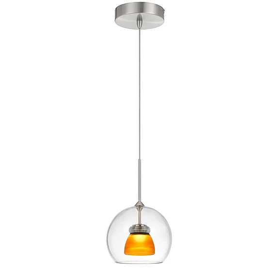 Cal Lighting LED Glass Mini Pendant UP-335-CL-AMBFR