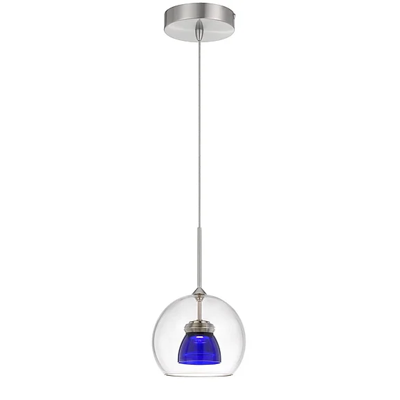 Cal Lighting LED Glass Mini Pendant UP-335-CL-BLUCL