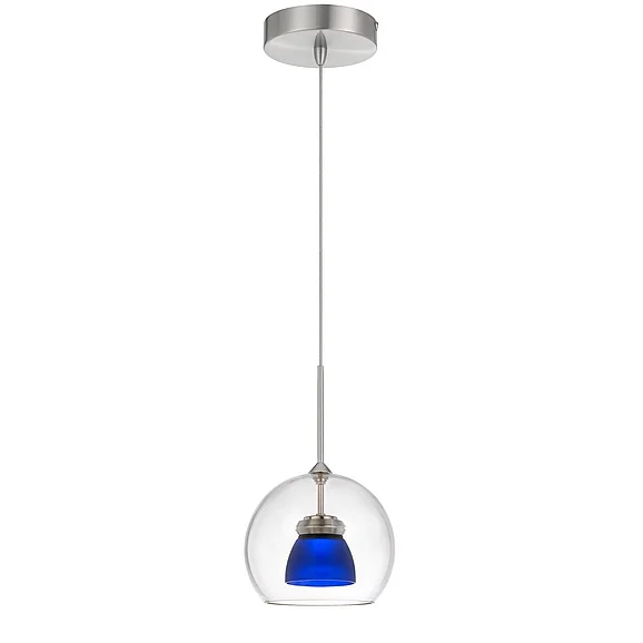 Cal Lighting LED Glass Mini Pendant UP-335-CL-BLUFR