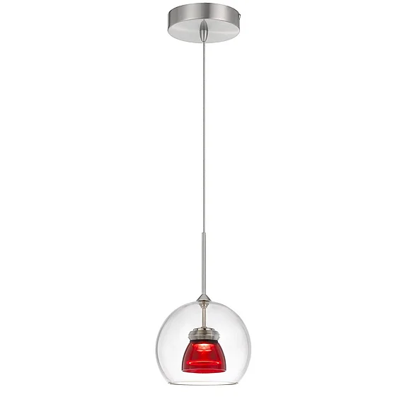 Cal Lighting LED Glass Mini Pendant UP-335-CL-REDCL