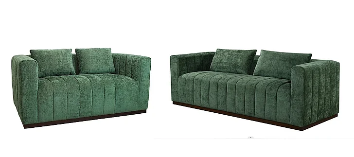 Moti Furniture Upton 2pc Living Room Set in Green