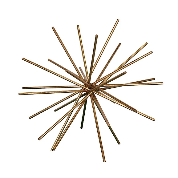Worlds Away Urchin 16" Iron Asterisk in Gold Leaf URCHIN G16