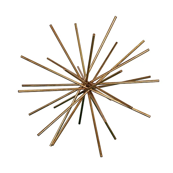 Worlds Away Urchin 20" Iron Asterisk in Gold Leaf URCHIN G20