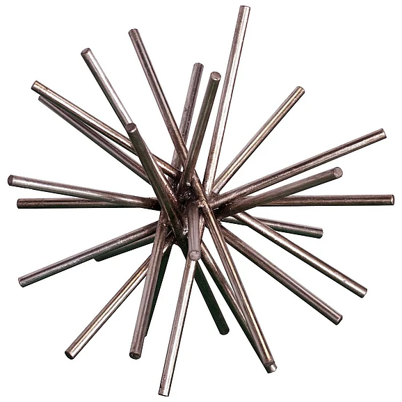 Worlds Away Urchin 9" Iron Asterisk in Silver Leaf URCHIN S9