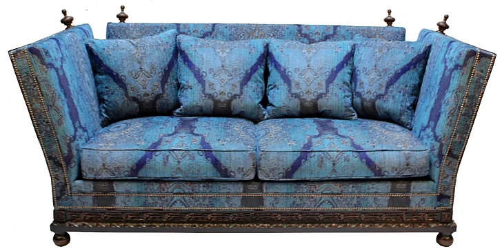 Peninsula Santa Fe Long Sofa in Cobalt Blue US-099-1003L