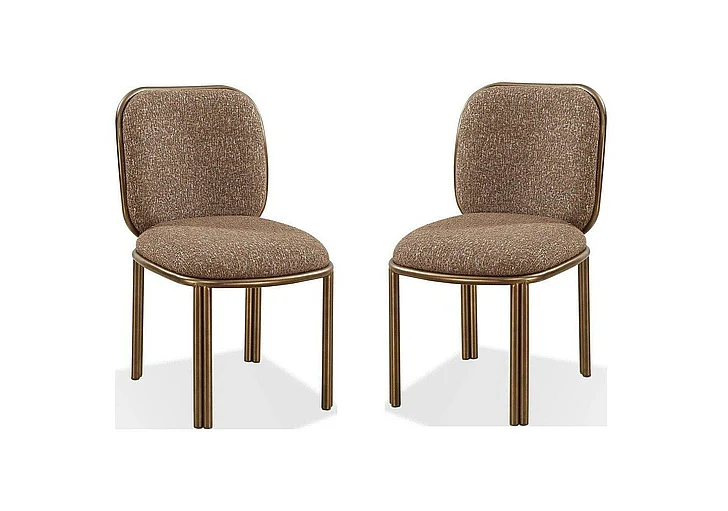 Modus Furniture Mataranka Dining Chair in Bistre UTT663 (Set of 2)