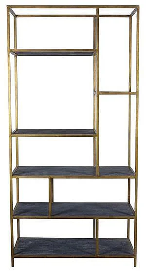 Artesia Align Book Case in Charcoal V1-ALI-BK-C6-BR