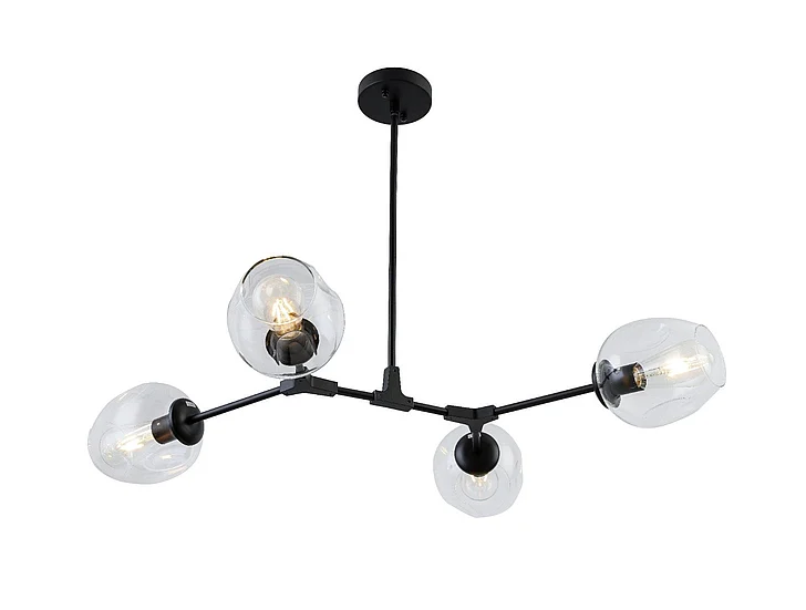 Vinci Lighting Ellen Chandelier in Black P2069-4BK