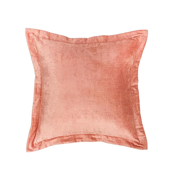 Classic Home Lapis Velvet Fabric Throw Pillow in Orange V300069 PROMO
