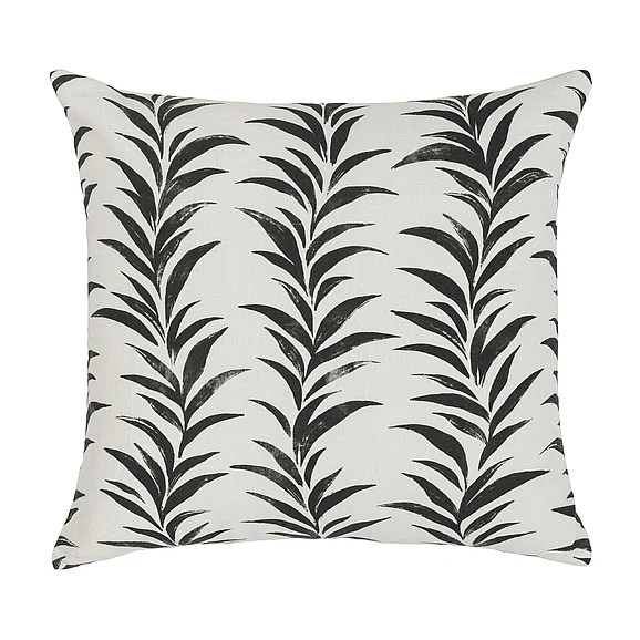 Classic Home Alula Cotton Fabric Throw Pillow in Black/White V300079 PROMO