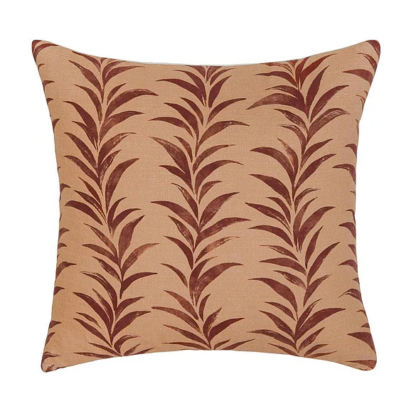 Classic Home Alula Cotton Fabric Throw Pillow in Burgundy V300080 PROMO