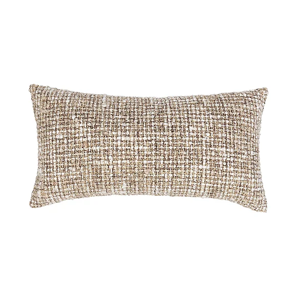 Classic Home Porter Cotton Blend Throw Pillow in Ivory V310053