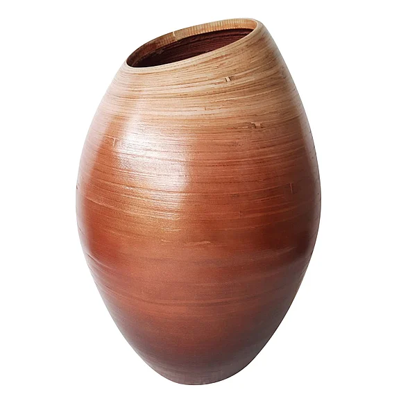 StyleCraft Brown Bamboo Vase VA10069