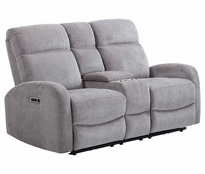 Parker Living Tuscany Power Reclining Console Loveseat in Whiskers Nature MTUS#822CP-WKNA