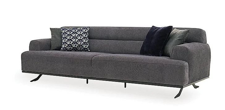 Enza Home Valdera 3 Seater Sofa in Grey 01431723