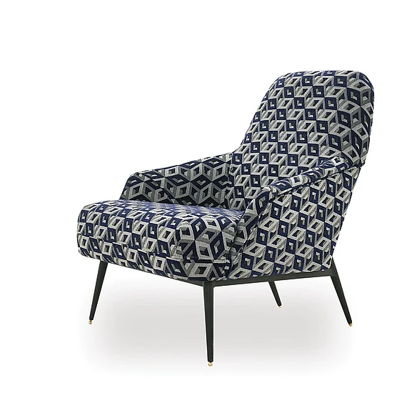 Enza Home Valdera Armchair in Navy 01431659