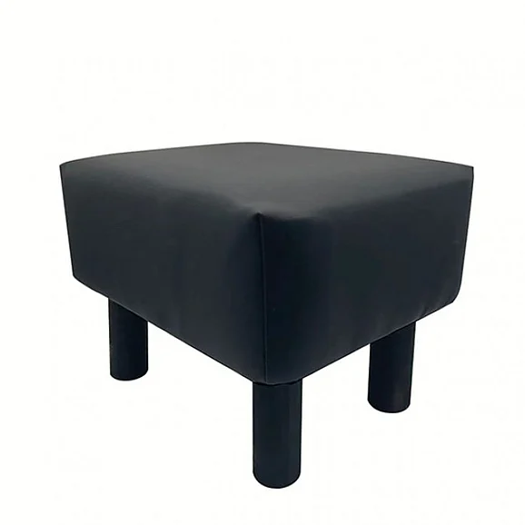 Furniture of America Vale Footstool in Black GM-5011-2PK